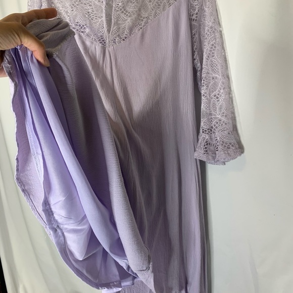 Purple flowy dress with lace by Ty Alexander’s - Picture 5 of 7